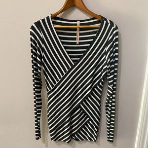 Bailey 44 Striped Deep V Top